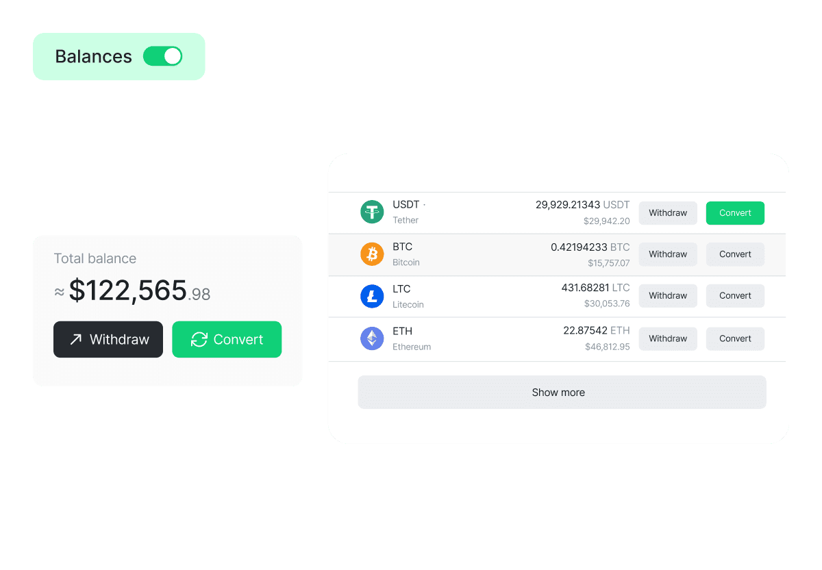 Multiwallet with Instant Conversions